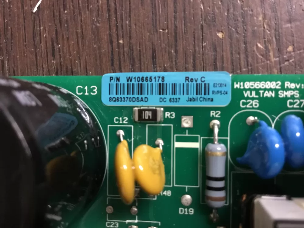 Whirlpool Maytag KitchenAid Refrigerator Control Board Power AZ18347 | NR47