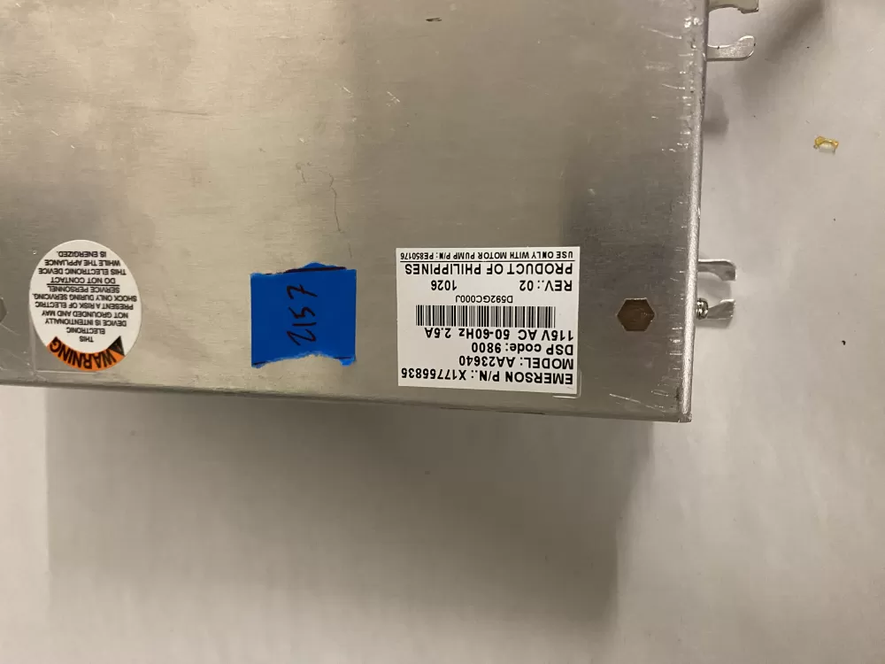 X17755835 Dishwasher Control Board Viking AZ193040 | BK2157