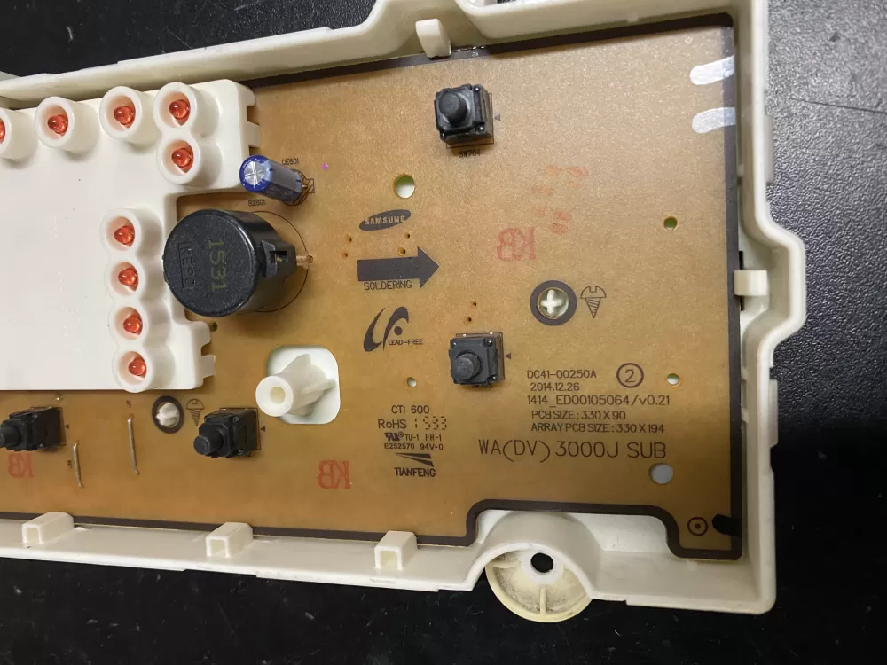 Samsung AP5966830 DC92 01736A PS11719857 Dryer Control Board AZ18195 | BKV55