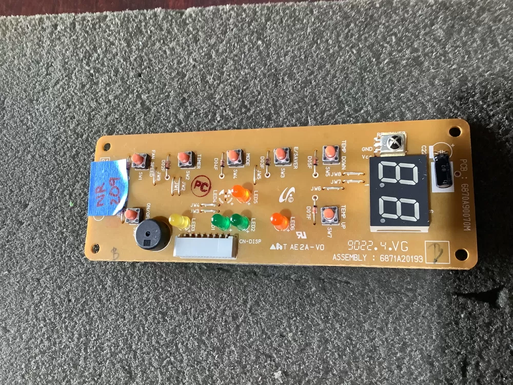 LG 6871A20193B Air Conditioner Control Board AZ111713 | NR209