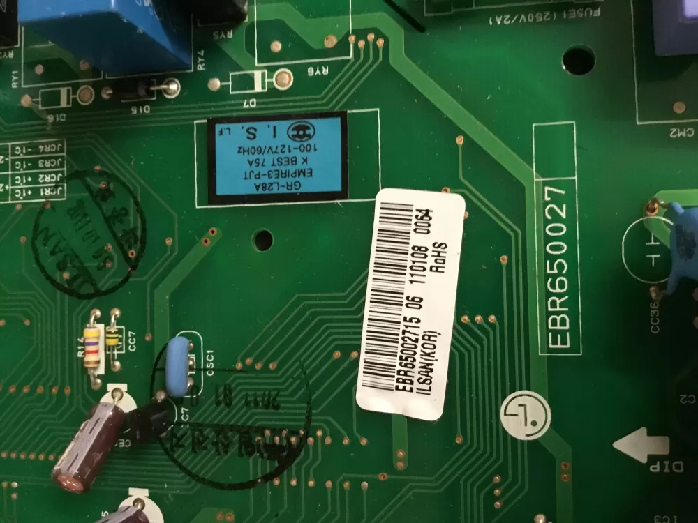 LG Kenmore EBR65002709 EBR65002715 Refrigerator Control Board AZ18375 | NR44