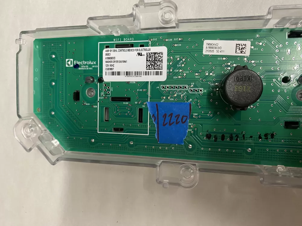 Electrolux Washer A18990903 Main Control Board AZ206971 | BK2220