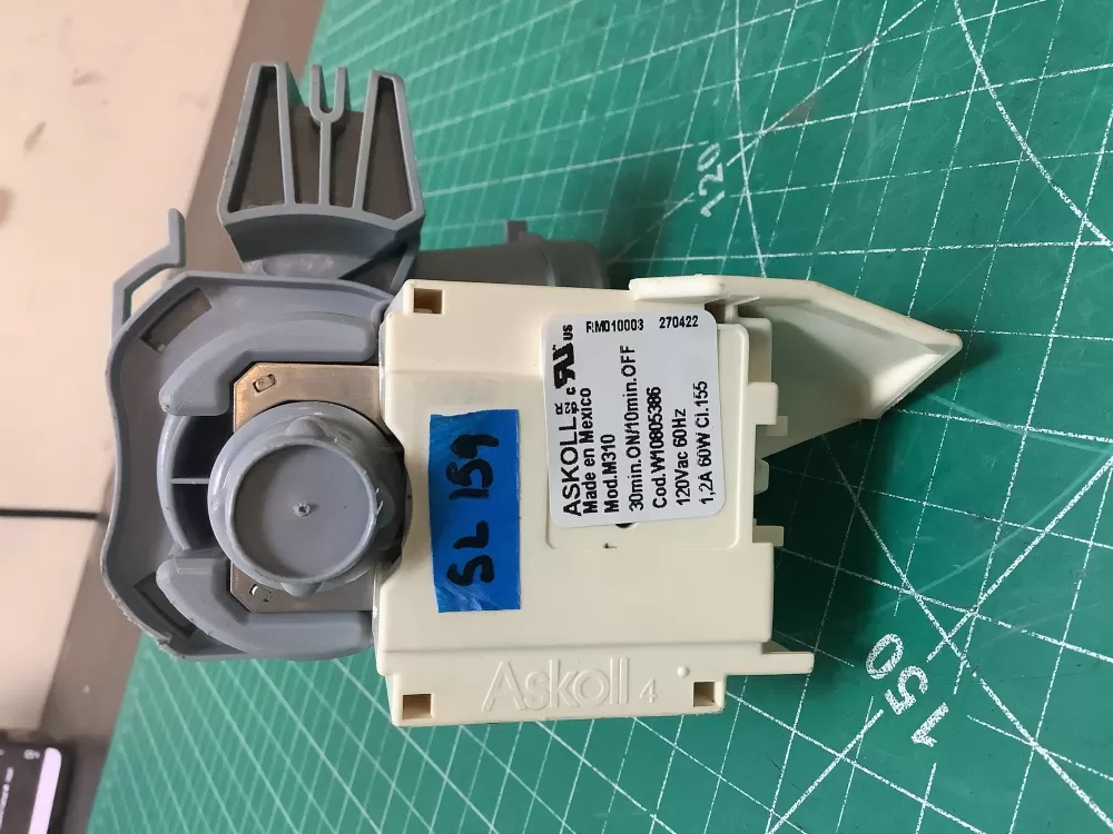 ASKOLL Whirlpool W10805386 Dishwasher Circulation Pump AZ224211 | SLA159