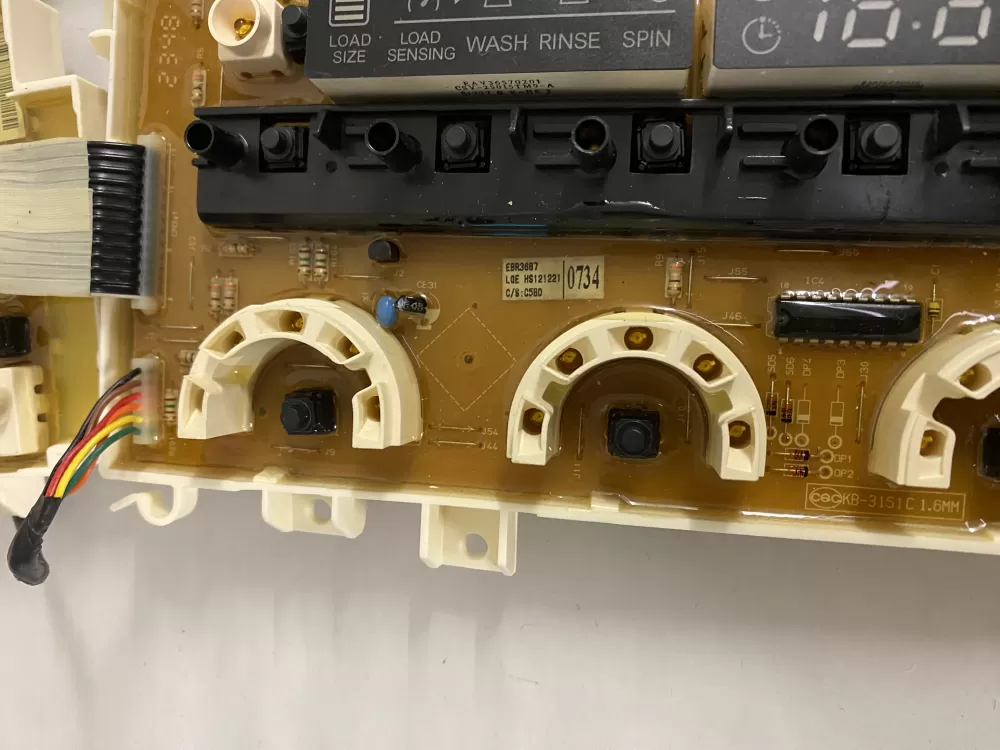 LG EBR36870734 Washer Display Control Board AZ188381 | BKV865