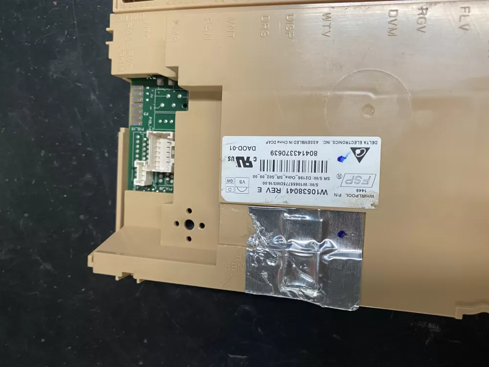 KitchenAid W10866116 Dishwasher Control Board AZ20635 | BK855