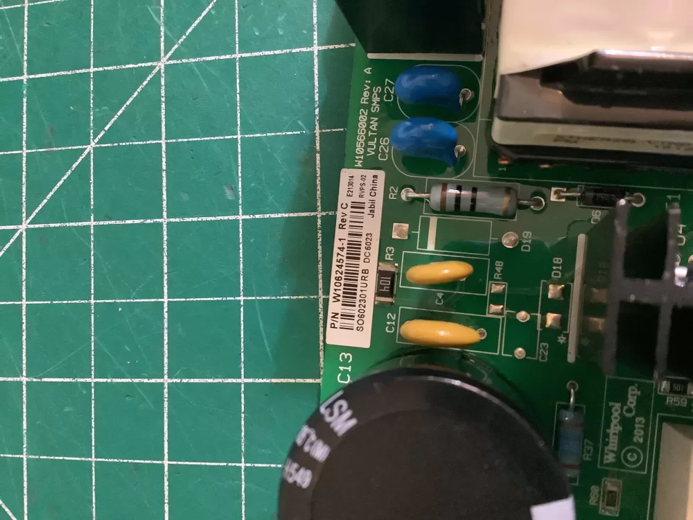 Whirlpool KitchenAid W10624574 Refrigerator Control Board AZ174447 | NR2623