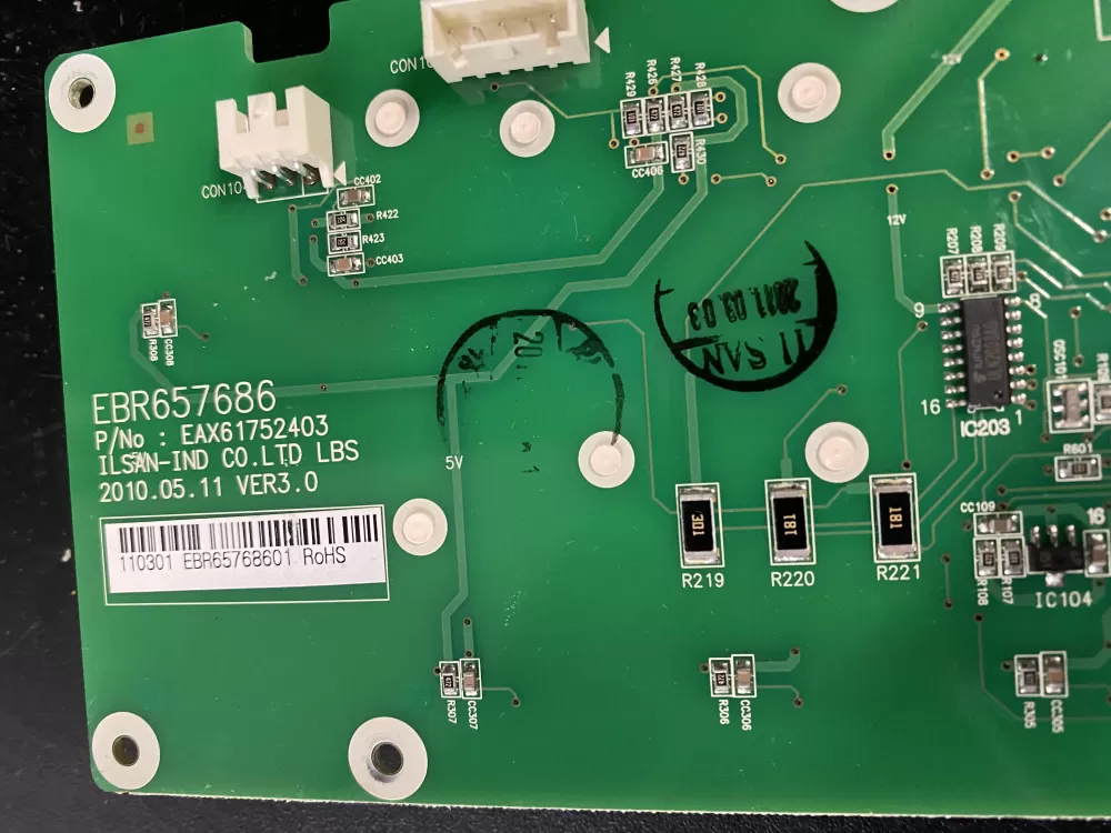LG Kenmore EBR65768601 Refrigerator Control Board AZ4995 | BK1213