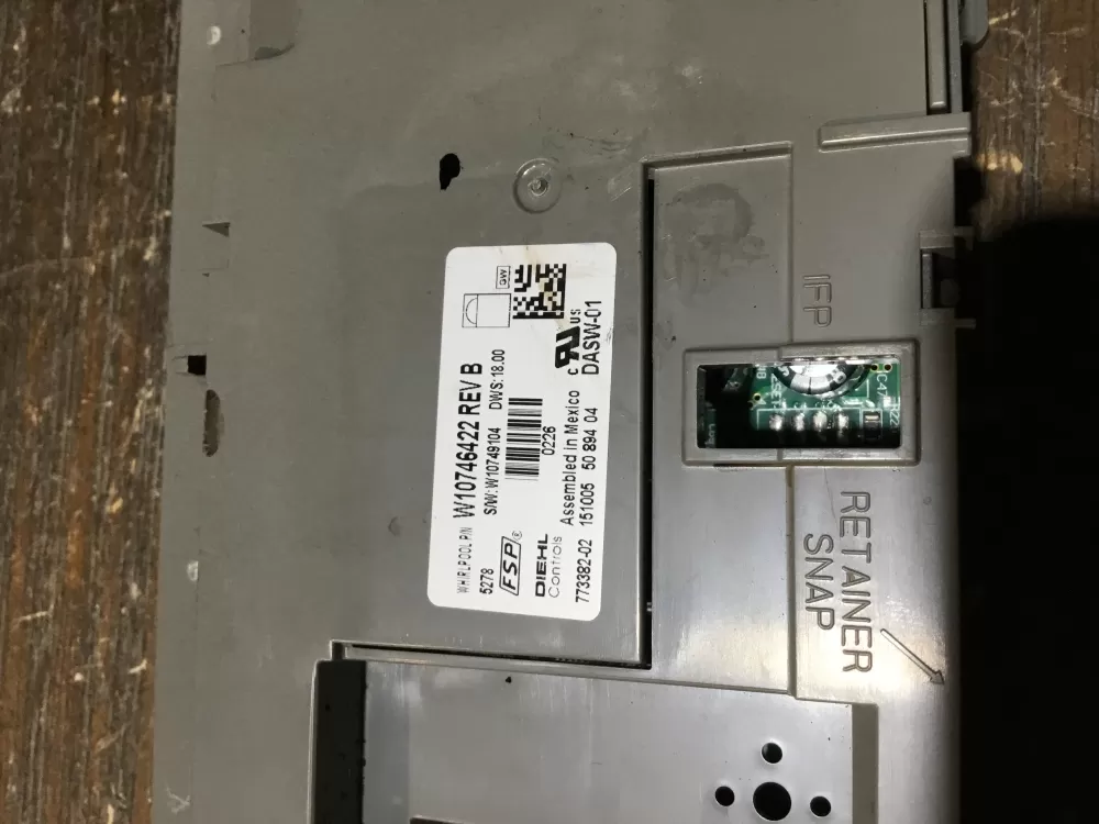 Kenmore W10732785 W10746422 Dishwasher Control Board AZ57675 | NR1917