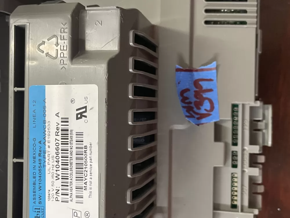 Whirlpool W10406607 Washer Control Board