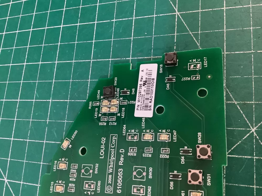 Whirlpool W10297395 Washer Control Board AZ194807 | NR301