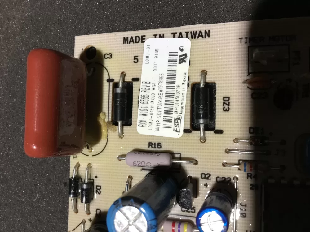 Whirlpool Kenmore W10116565 8546229 Dryer Control Board AZ83916 | NR356