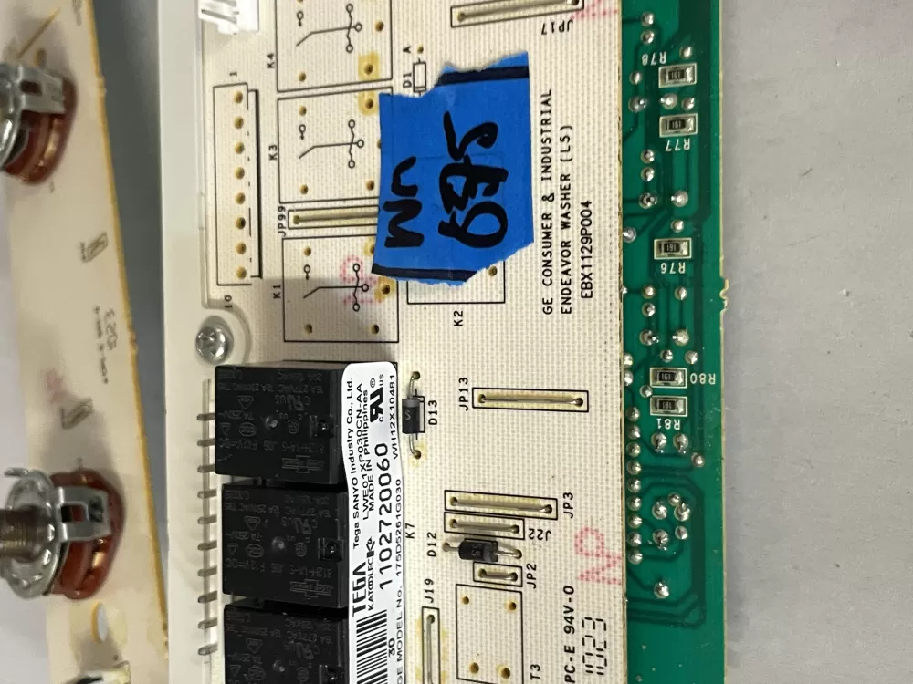 GE 175D5261G030 EBX1129P004 WH12X10481 Washer Control Board AZ214451 | Wm875