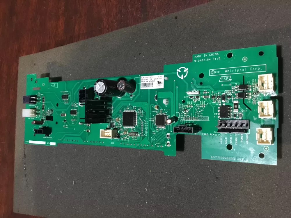 Whirlpool W10852653 Washer Control Board LCD Display Interface AZ81909 | NR871