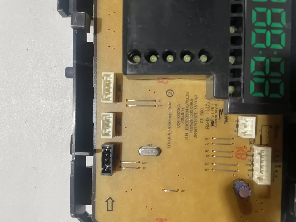 Samsung DC92-01607J DC94-06643A Dryer UI Control Board AZ187089 | KMV785