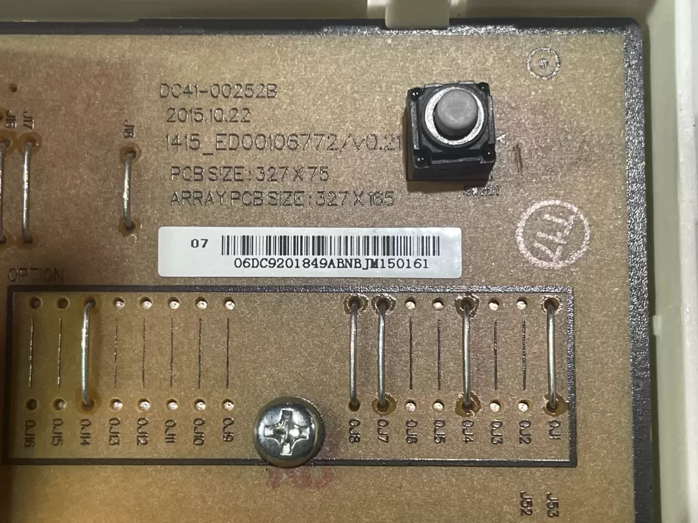 Samsung DC92 01849A Washer Control Board AZ145587 | Wmv607