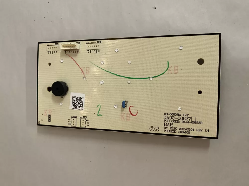 Samsung DA92 00627B Refrigerator Control Board Dispenser AZ201583 | BK2702