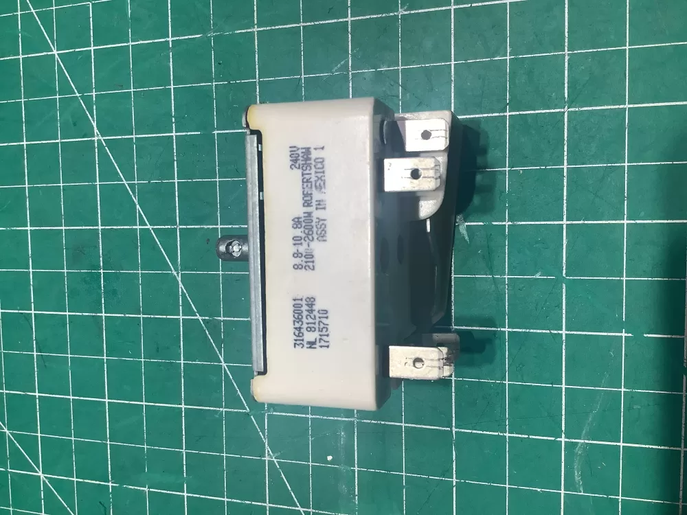 Frigidaire  Kenmore  Electrolux  Gibson  Tappan  Kelvinator  White Westinghouse 316436001  AP3885460  5304506425  1155395  316021501  AH1145040  EA1145040  PS1145040  QE21431245040  EA1145040  PS1145040  QE214312 Range Surface Element Switch