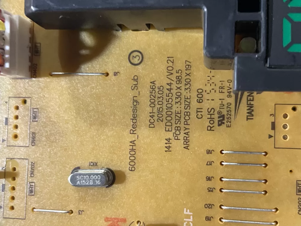 Samsung DC92-01802Q DC94-07244A Washer Control Board AZ166505 | Wmv393