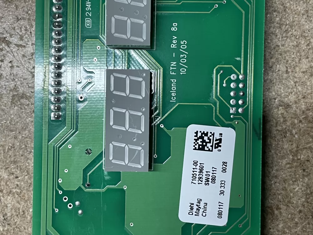 Maytag Amana 12939601 Refrigerator Control Board Dispenser AZ12481 | KM1659