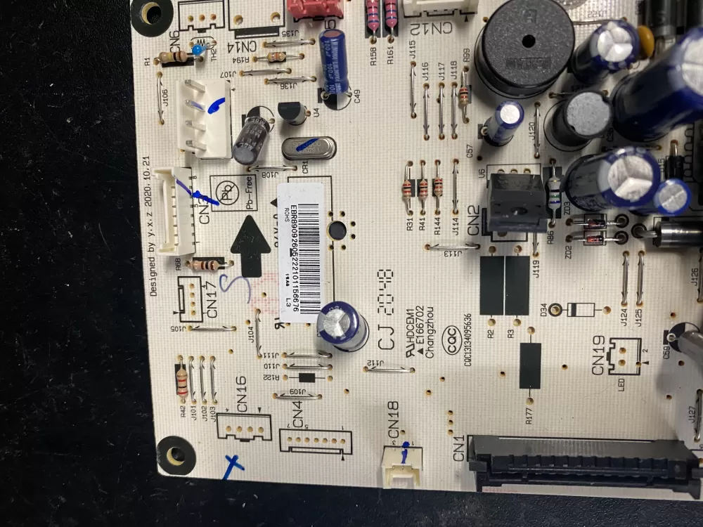 GE EBR89092605 Microwave Electronic Control Board