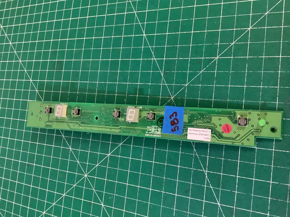 GE 197d4143g012 Ebx1018g003 Refrigerator Control Board AZ205919 | NR583