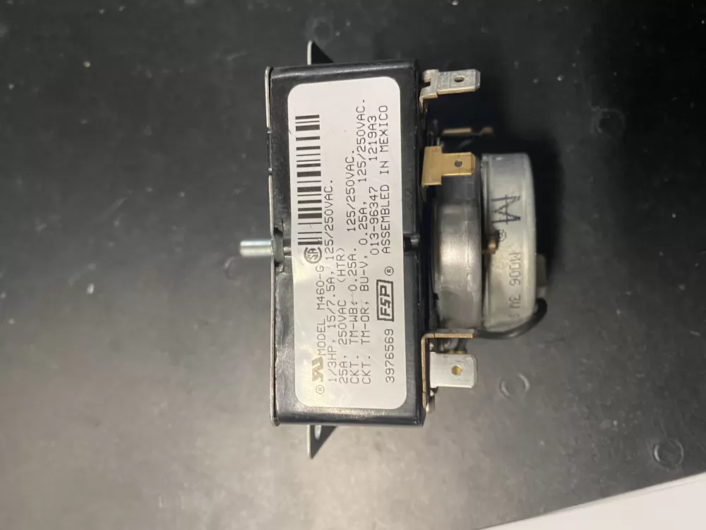 Whirlpool  Kenmore  Roper  Estate AP6009020 3393934 3976569 WP3976569 PS11742162 Dryer Timer