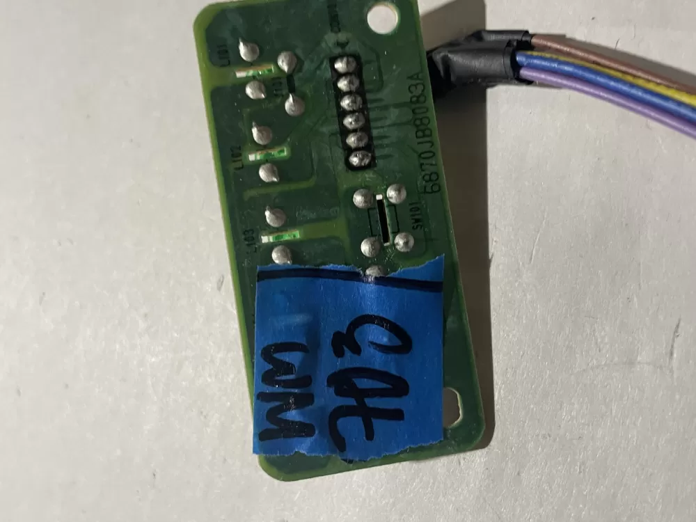 LG Refrigerator User Interface Control Board P# 6871JB2036D AZ191074 | Wm703