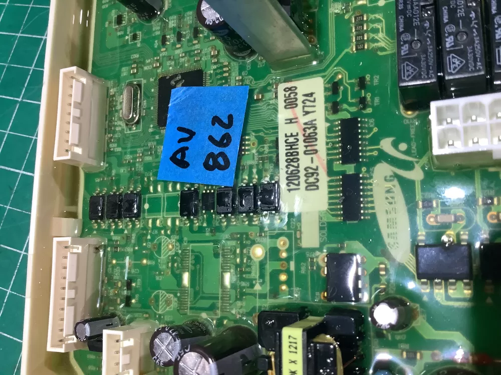 Samsung DC92 01063A DC9201063A Washer Control Board AZ185392 | AV862