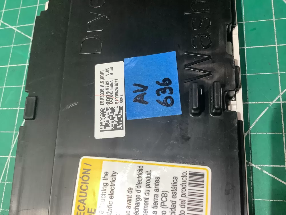 LG Washer/Dryer Display Control Board EBR30368902 AZ187938 | AV636