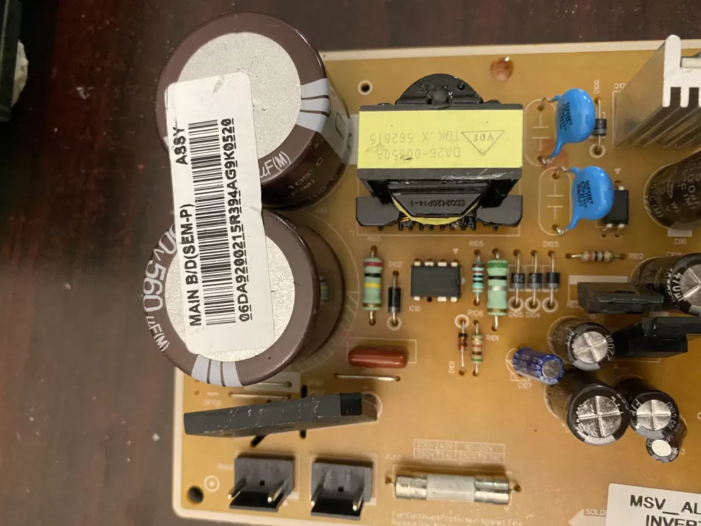 Samsung DA92-00215R Refrigerator Inverter Control Board AZ39629 | BK564