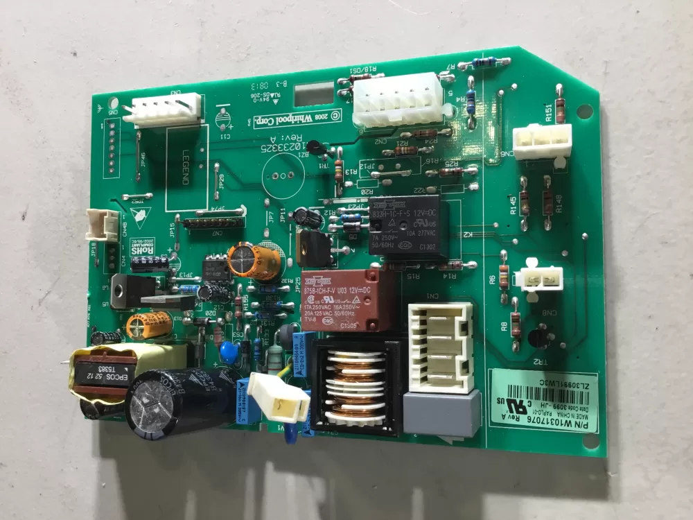 Whirlpool  KitchenAid  Kenmore  Jenn-Air AP6019378 W10205552 W10268635 W10317076 WPW10317076 PS11752684 Refrigerator Control Board