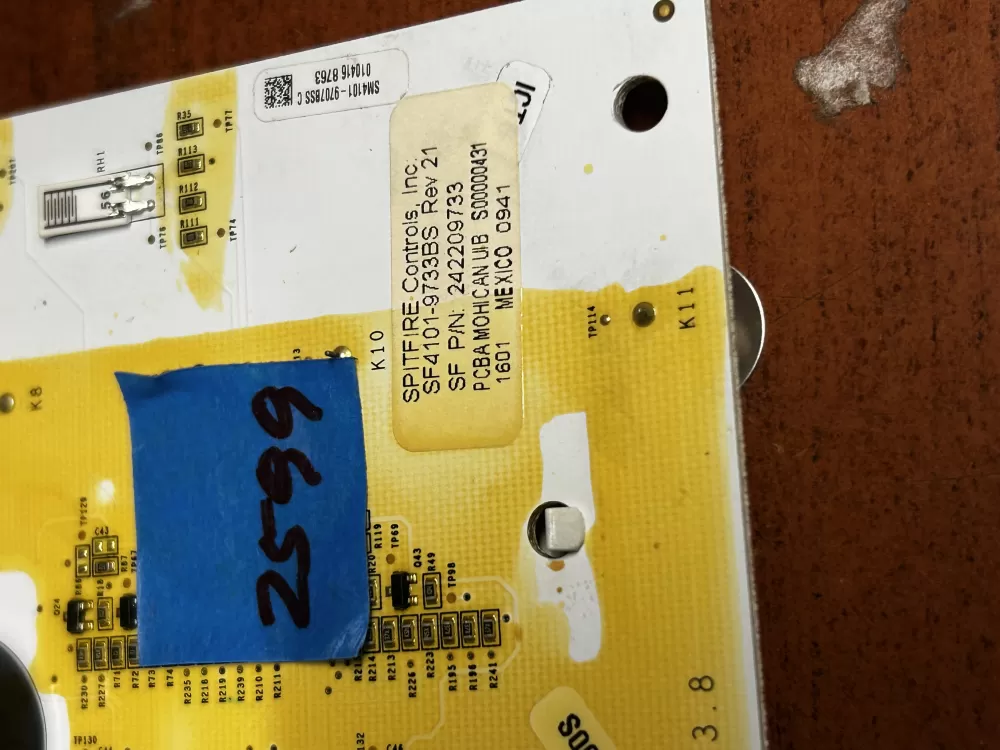 Electrolux 242209733 Refrigerator Display Control Board AZ184971 | GL2599