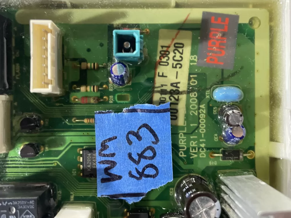 Samsung DC92-00123C Dryer Control Board AZ131492 | Wm883