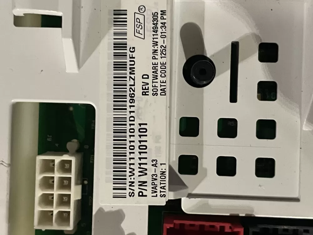 Whirlpool AP6285268 W11101101 W11170319 Washer Control Board AZ32324 | Wm178