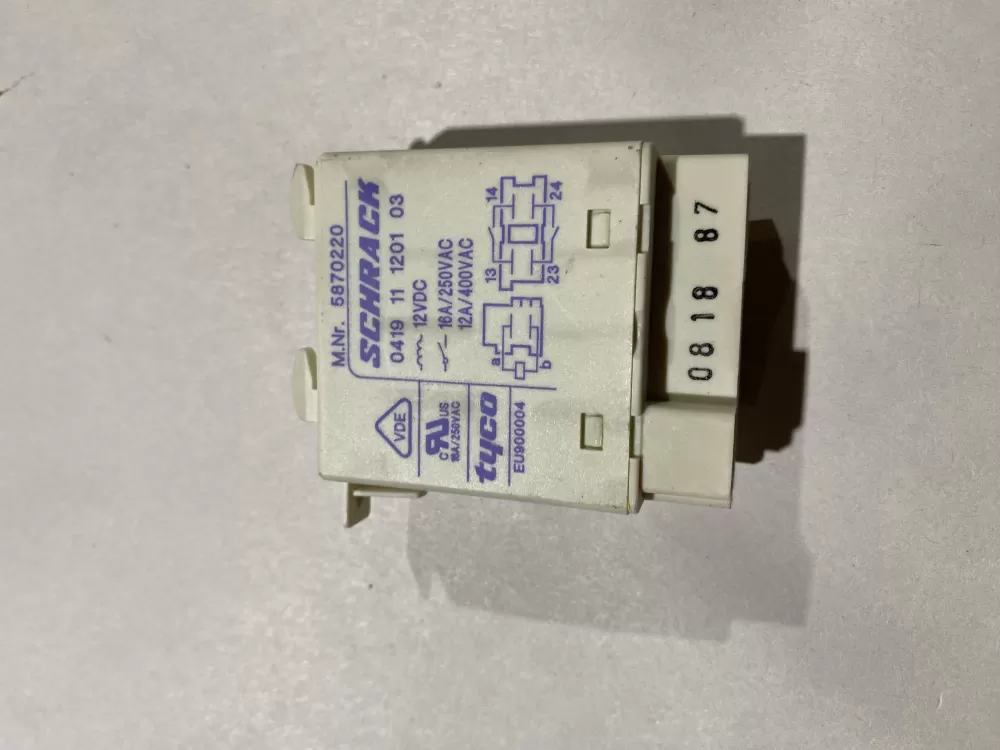 Miele 5870220 Dishwasher Heating Element Relay