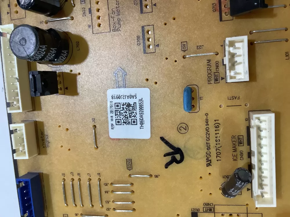 Samsung Refrigerator Main Control Board 06DA9200853L AZ165168 | ZC2546