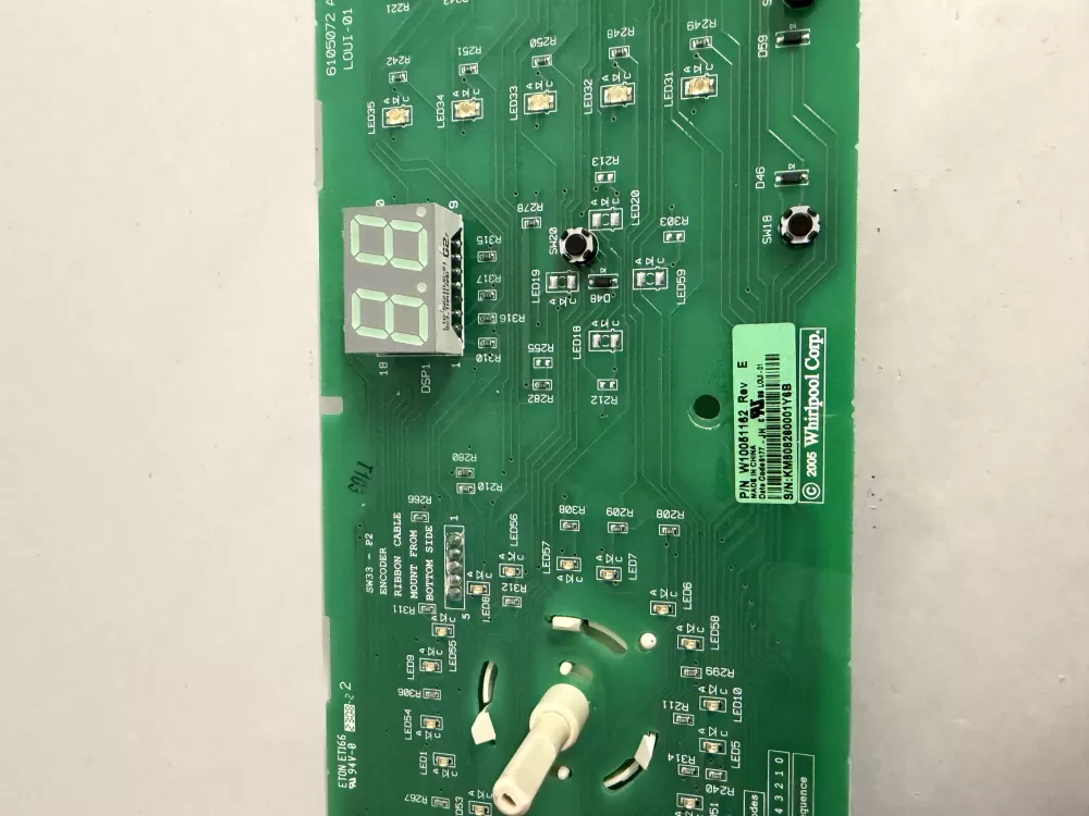 Whirlpool Dryer W10051160 W10051162 Control Board AZ209741 | KM263