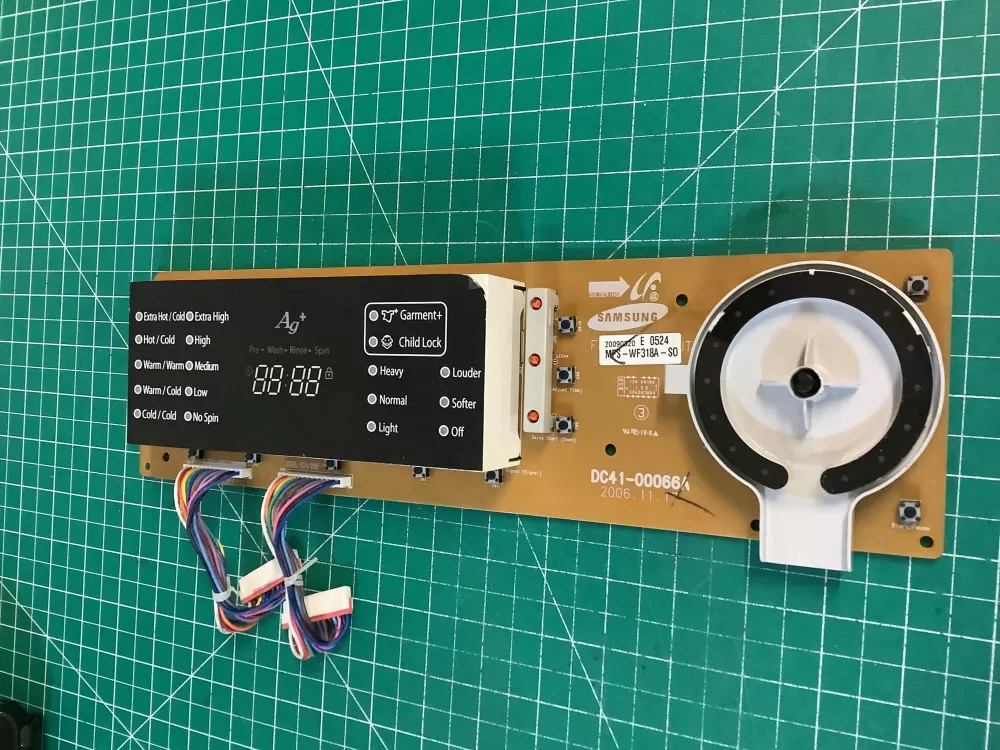Samsung DC41-00066A   200903210319  DV318A  Washer Control Board