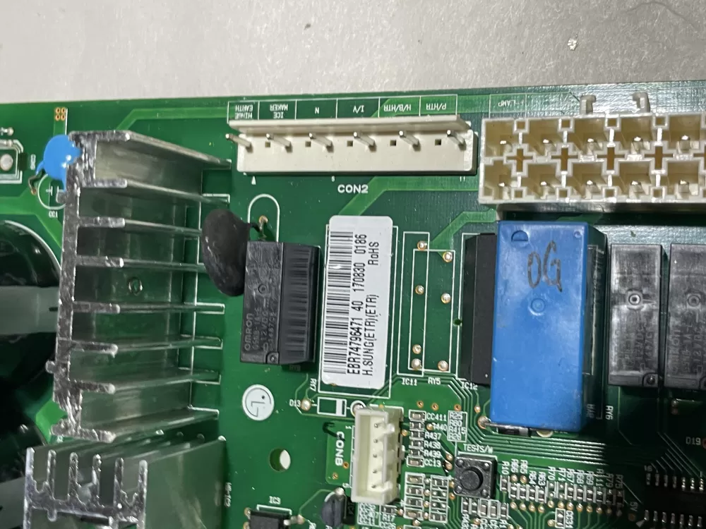 LG EBR74796471 Refrigerator Control Board AZ141466 | Wmv414
