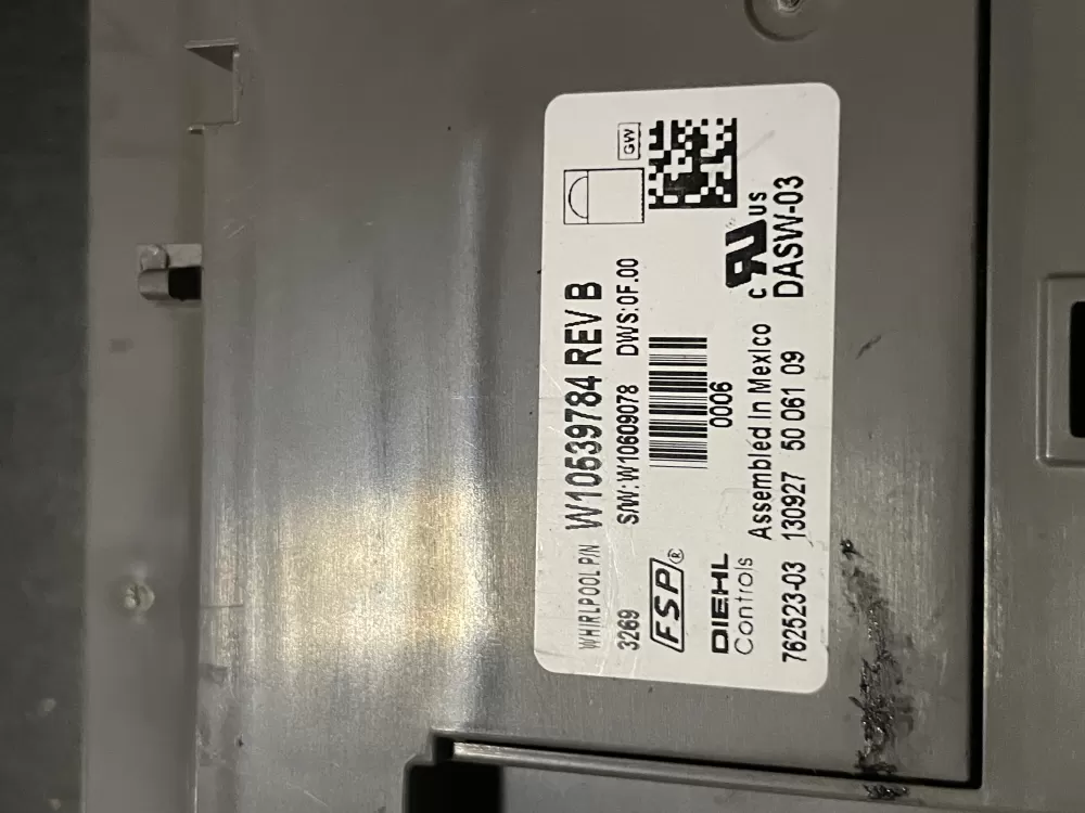 Whirlpool Kenmore W10539784 W10595569 Washer Dish Control Board AZ28856 | WM145