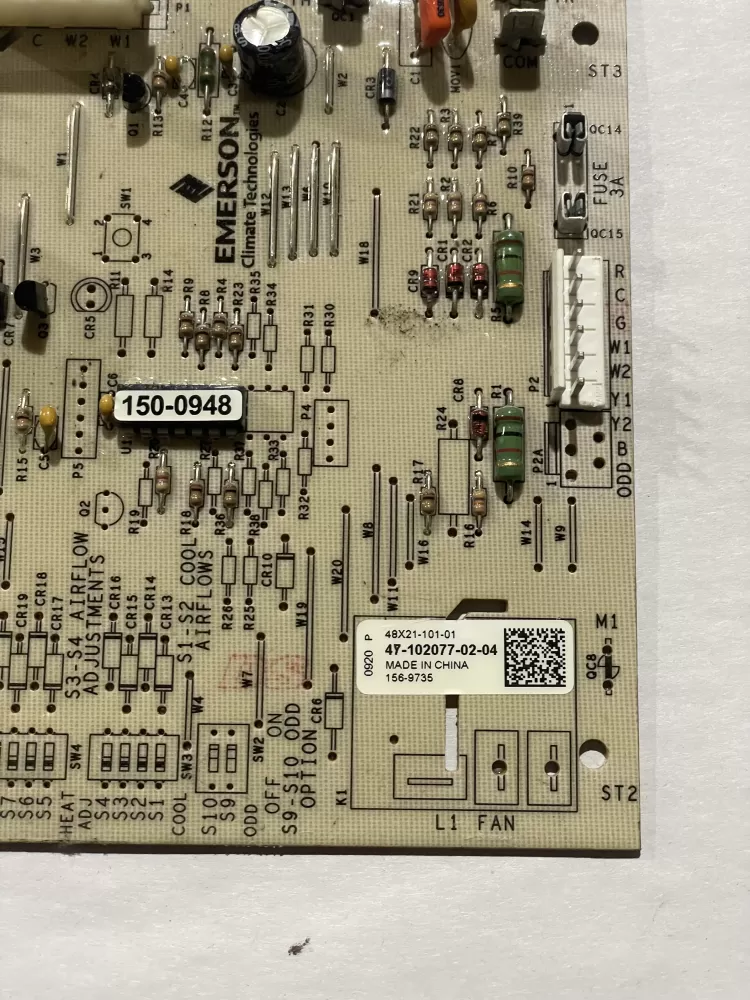 Rheem Air Handler Control Board 47-102077-02-04 156-9735 AZ198560 | KM76