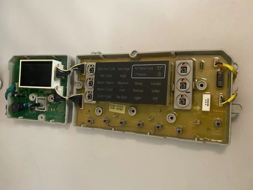 Samsung DC92-00130A  DC92-00125A Washer UI Control Board