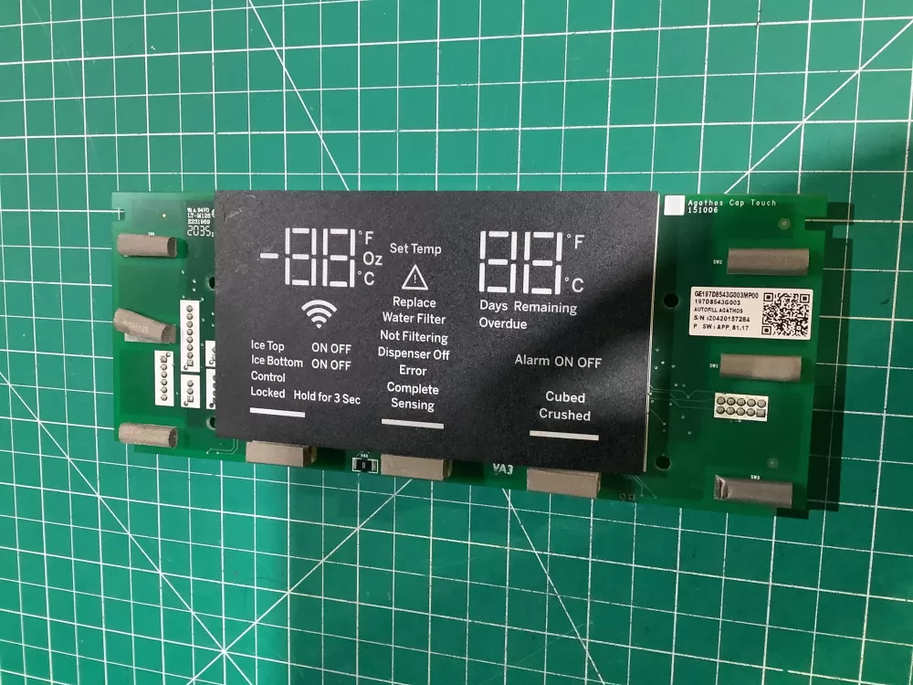 GE 197D8543G003 Wr55x30487 Refrigerator Control Board AZ145345 | NR2433