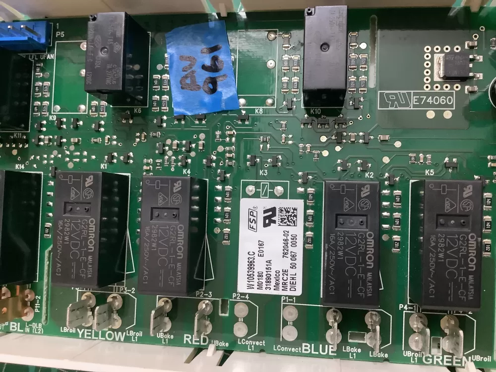 Whirlpool W10539963C Range Control Board AZ215747 | ARV961