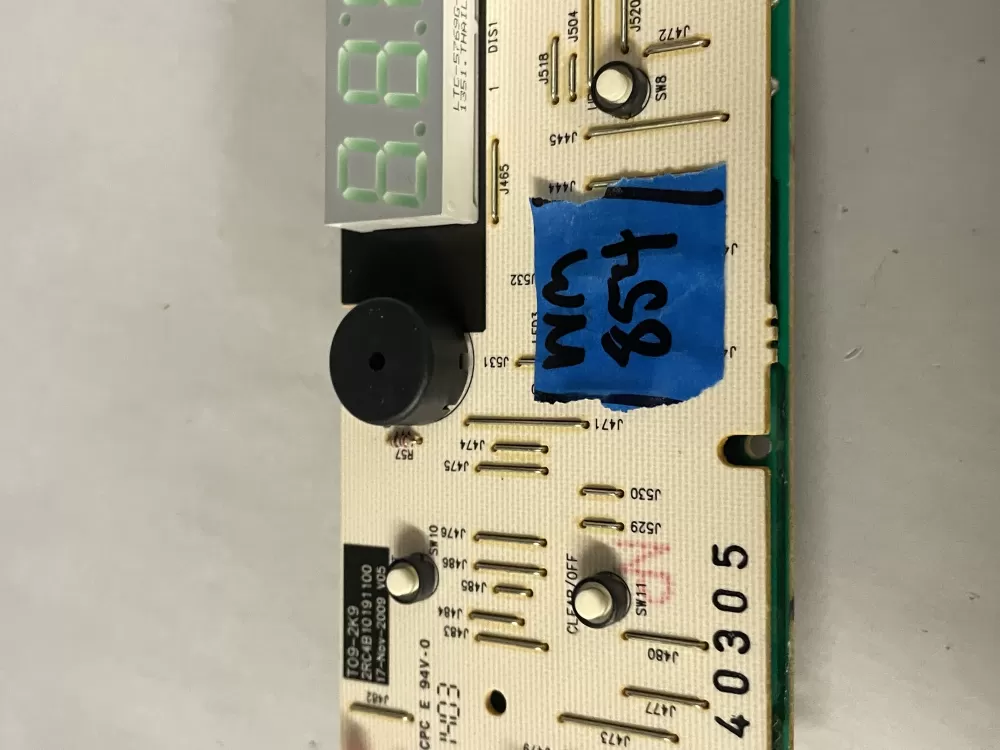 GE 2RC4B10191100 T09 2K9 Range Oven Control Board AZ224356 | Wm854