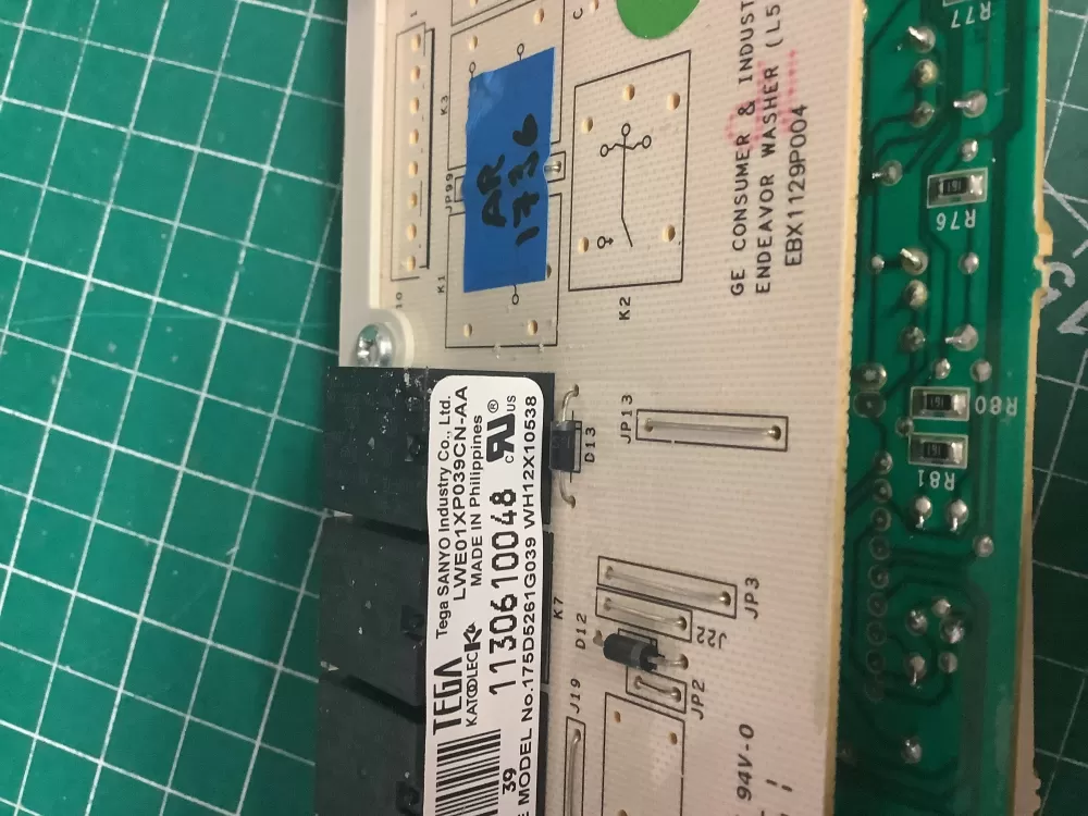 GE WH12X10614 175D5261G039 EBX1129P004 Washer Control Board AZ205914 | AR1736