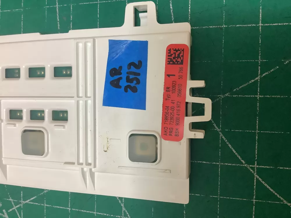 Bosch 9000416972 Diswasher Display Control Board AZ227154 | AR2512