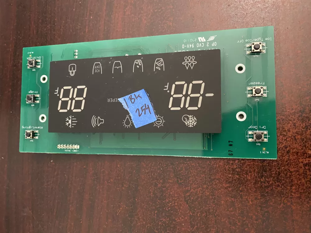 Samsung DA41-00475E Refrigerator Control Board UI LED AZ94243 | BK254