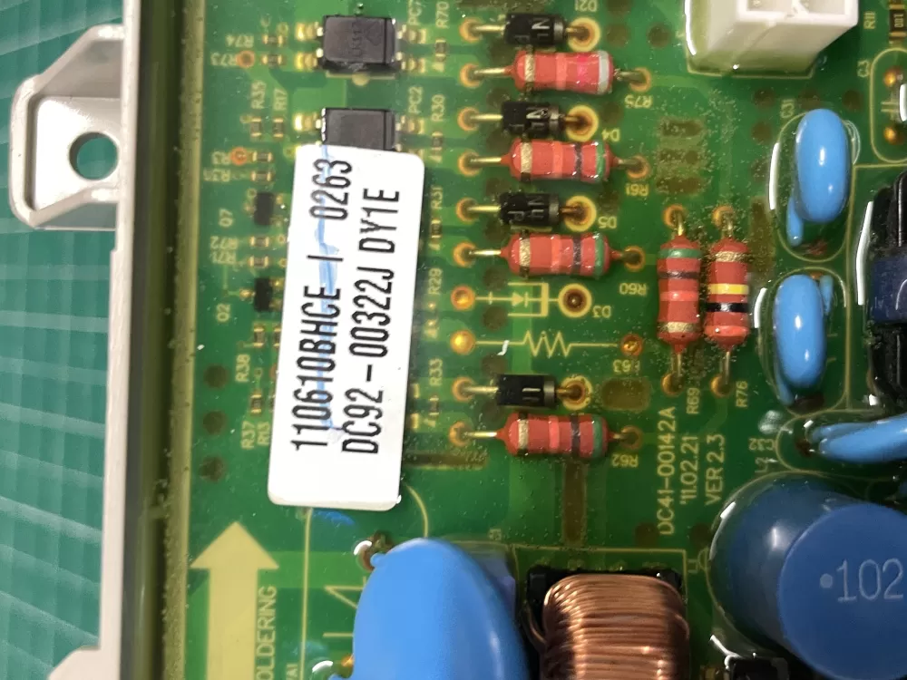 Samsung DC92 00322J Dryer Control Board AZ207304 | Wm2288