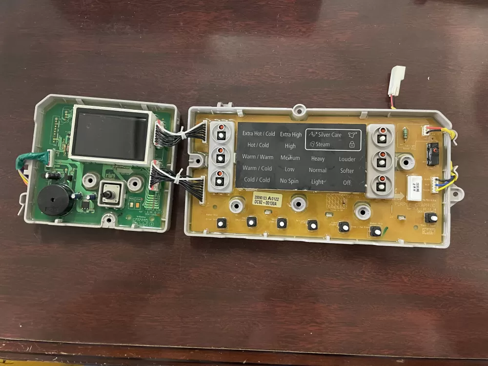 Samsung DC92-00130A  DC92-00125A Washer UI Control Board